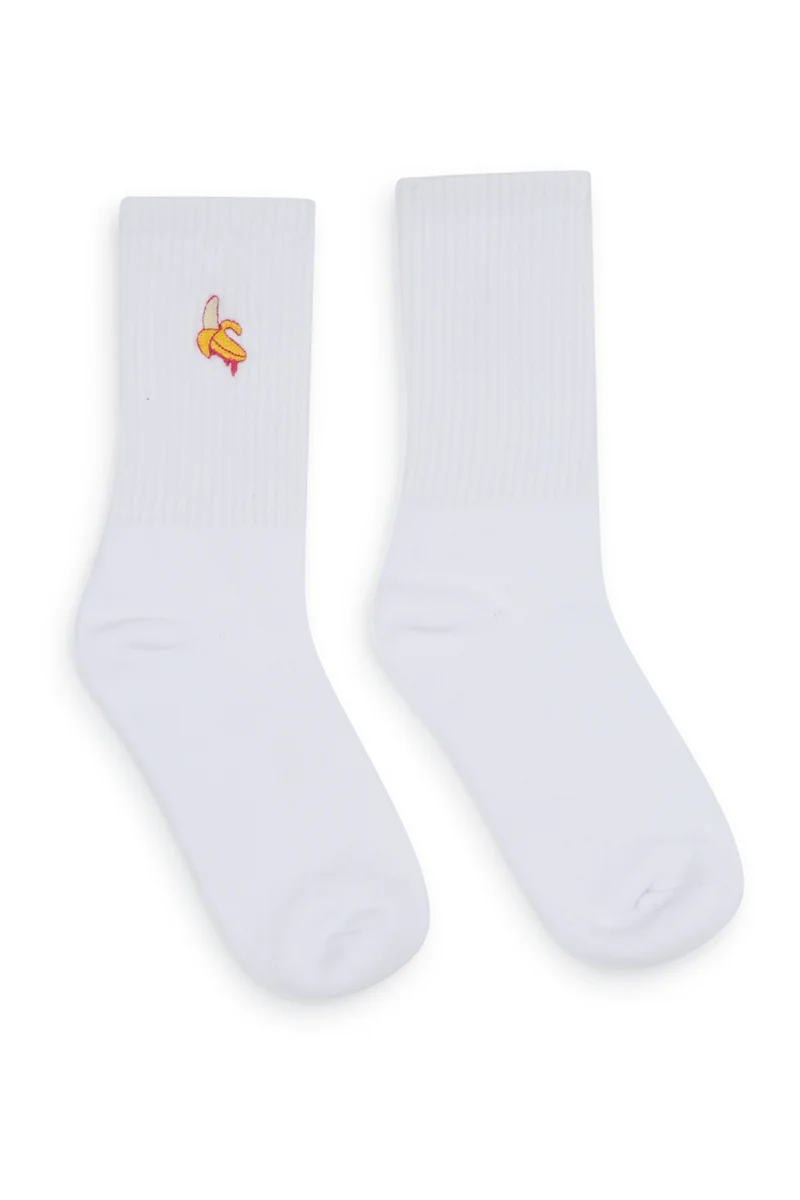 Crew Socks In Drippy Banana