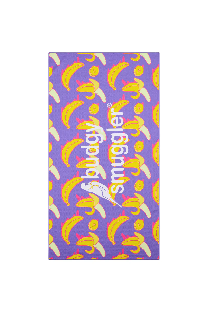 Double Sided Towel in Drippy Bananas