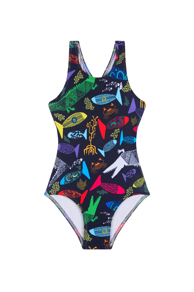Girls One Piece in Sarrita King Animals
