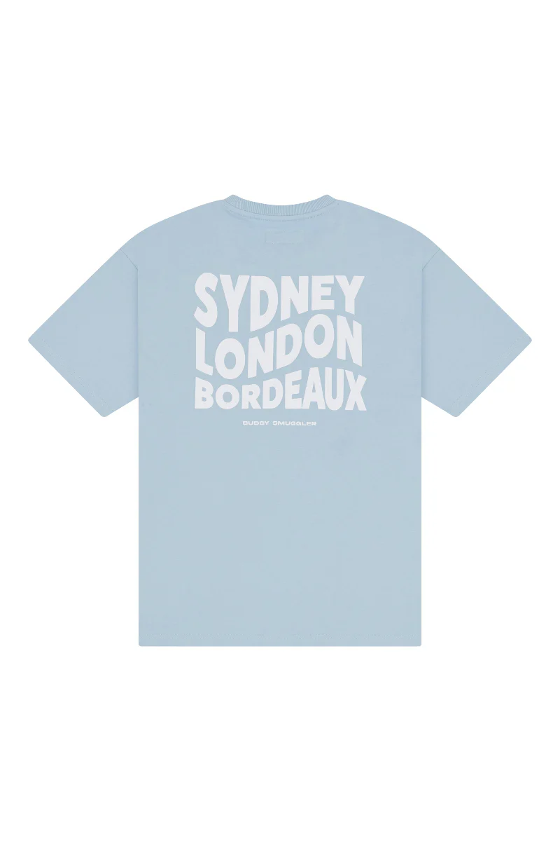 Heavyweight Light Blue Tee in Location - Image 4