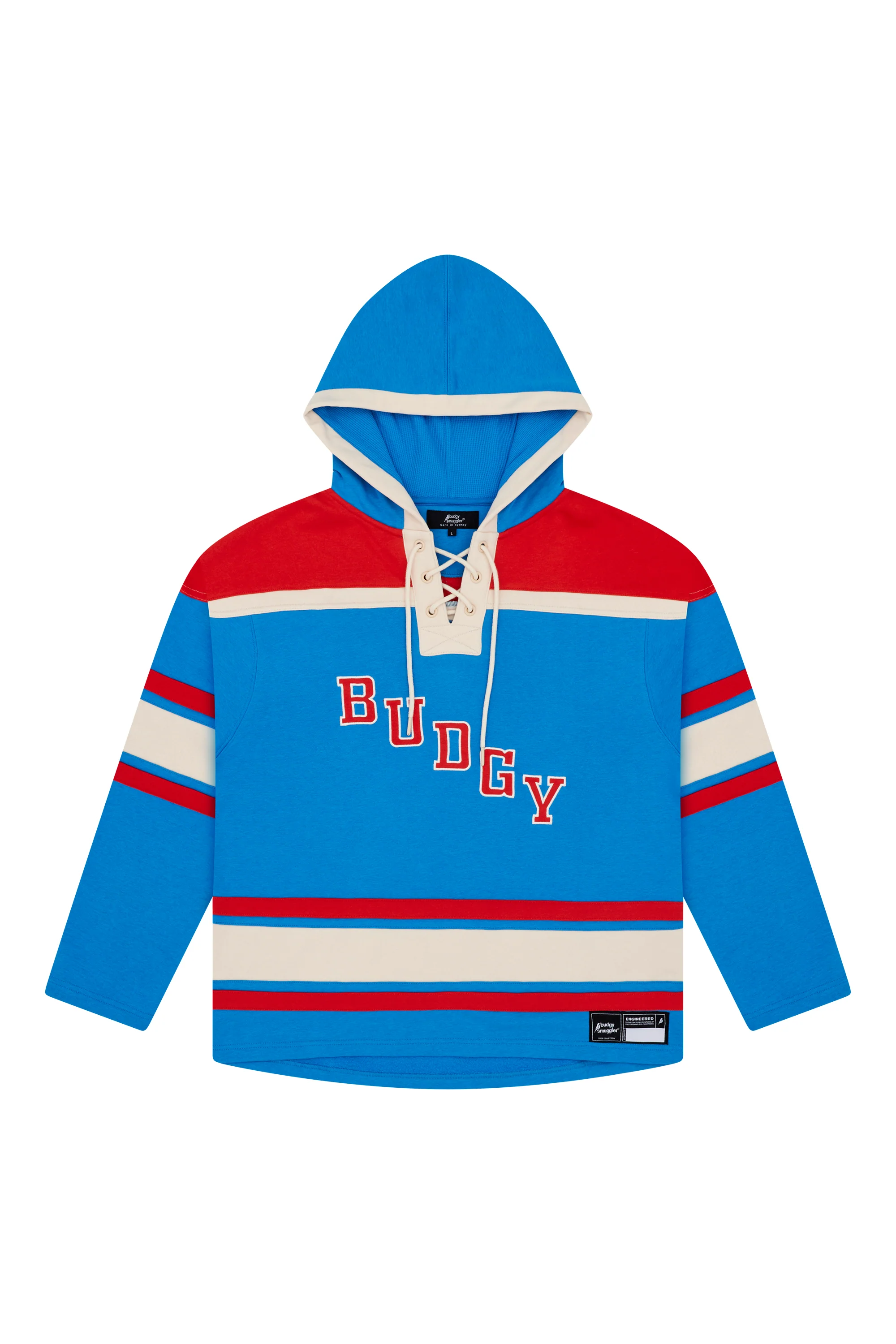 Lacer Hoodie in Blue and Red - Image 4
