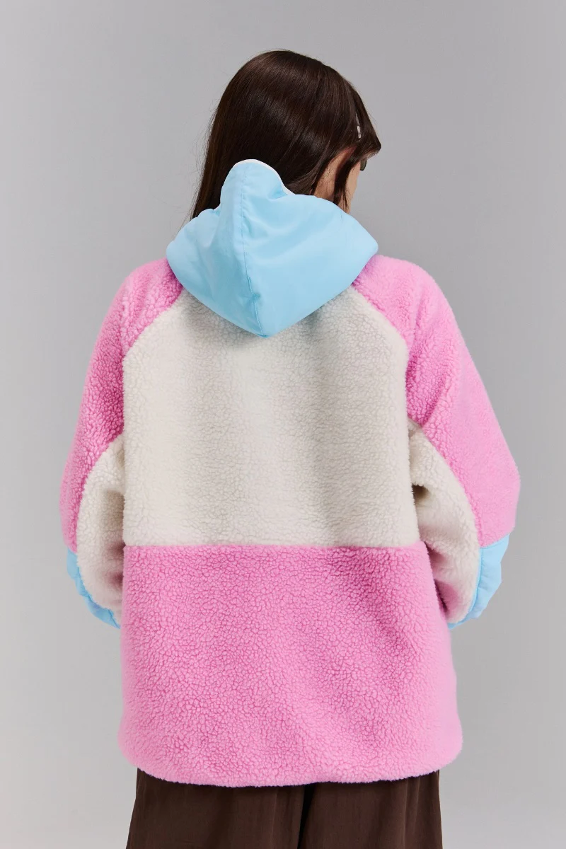 Retro Polar Fleece in Cotton Candy - Image 5