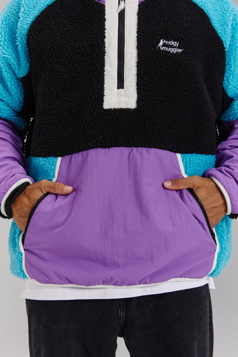 Retro Polar Fleece in Violet Voltage - Image 5