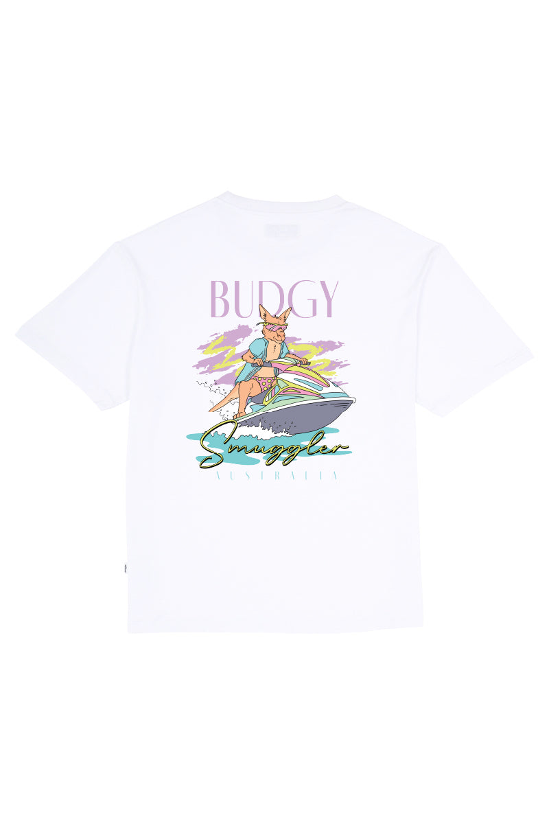 White Tee with Kangaroo Jetski - Image 8