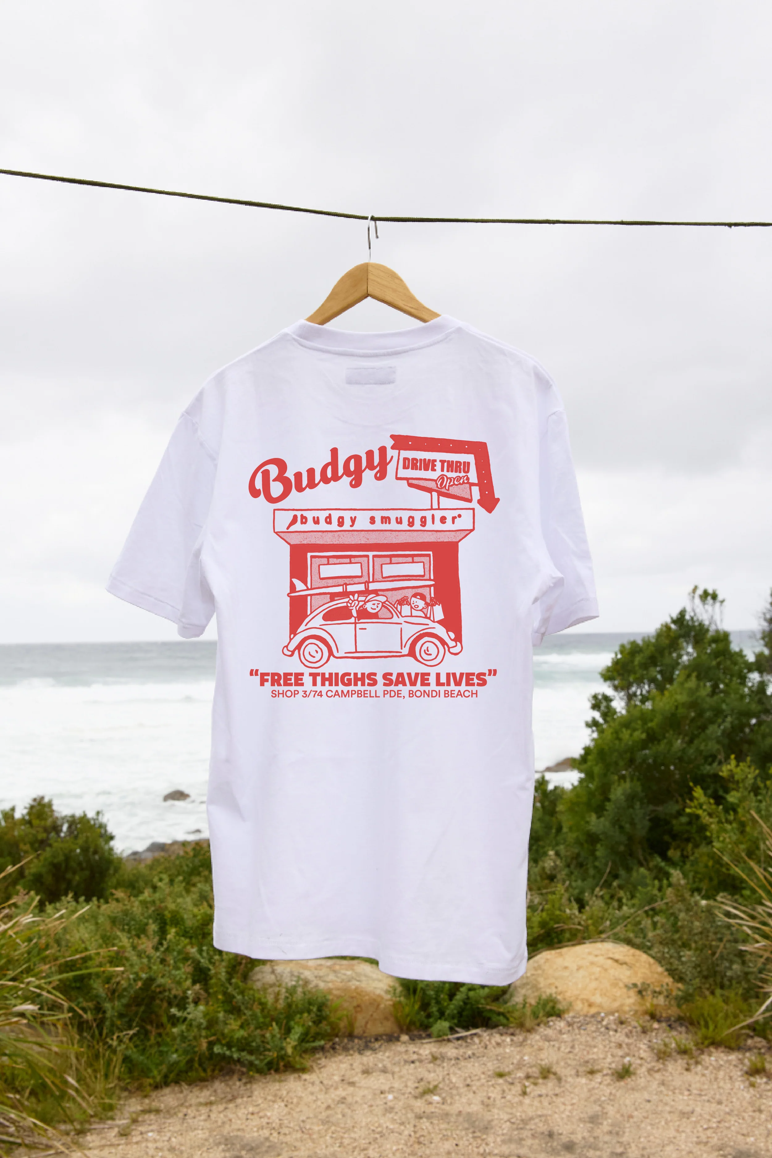 White Tee with Bondi Store #2