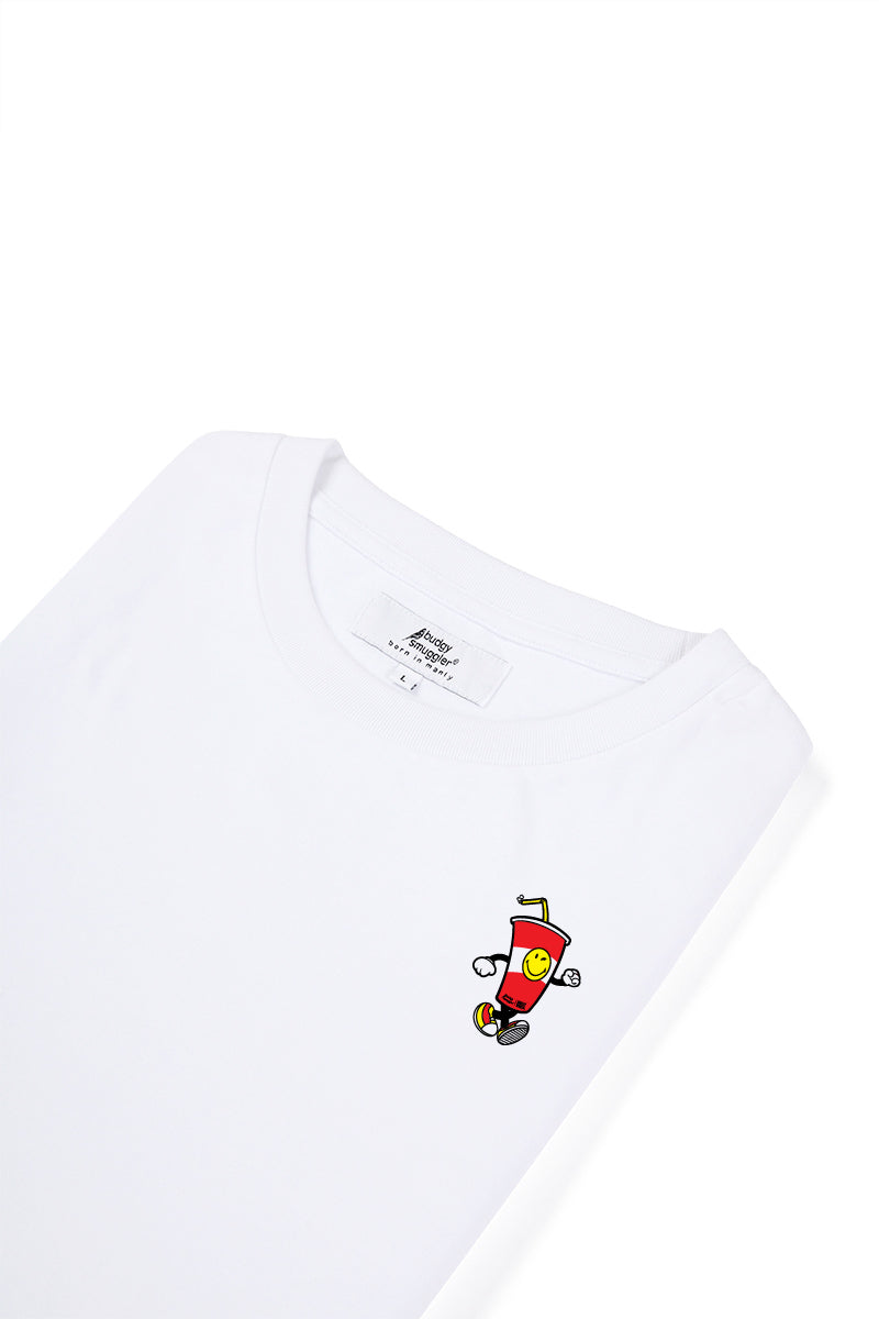 White Tee with Smiley World 1 - Image 4