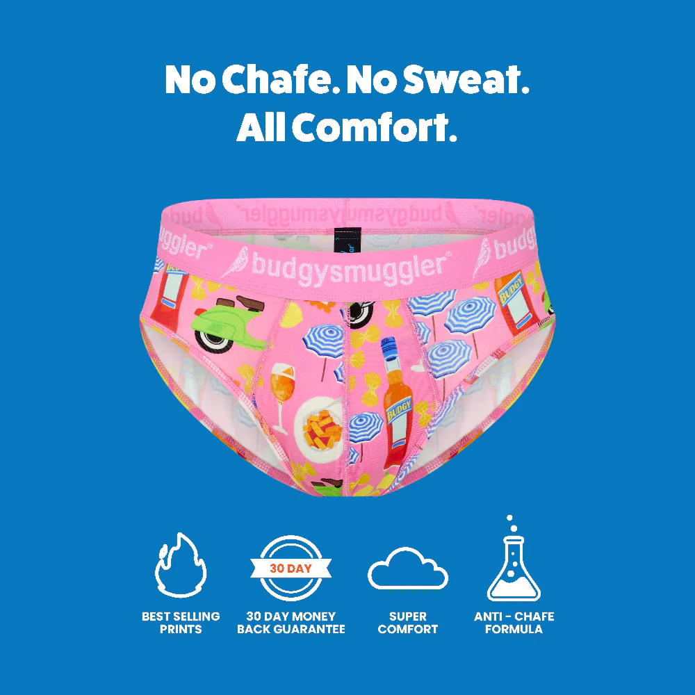Men's Underwear Briefs in Pink Amalfi - Image 3